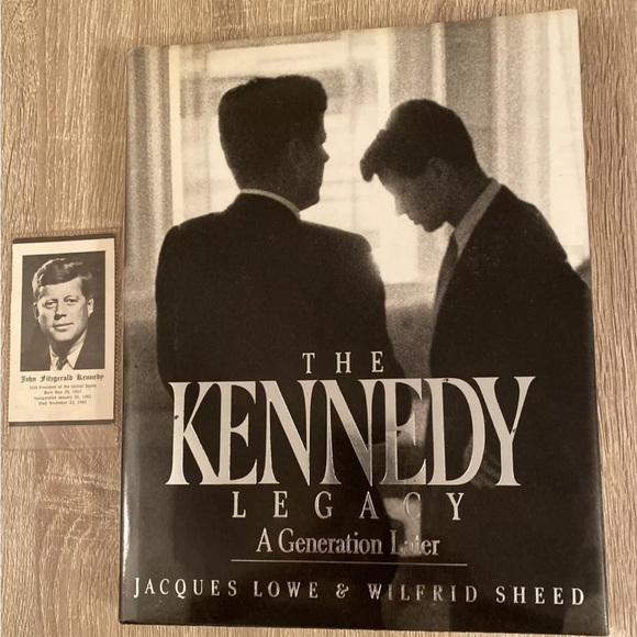 The Kennedy Legacy: A Generation Later 1988 Hardcover Book JFK Photo Prayer Card - Picture 1 of 7